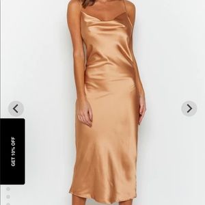 Satin midi dress